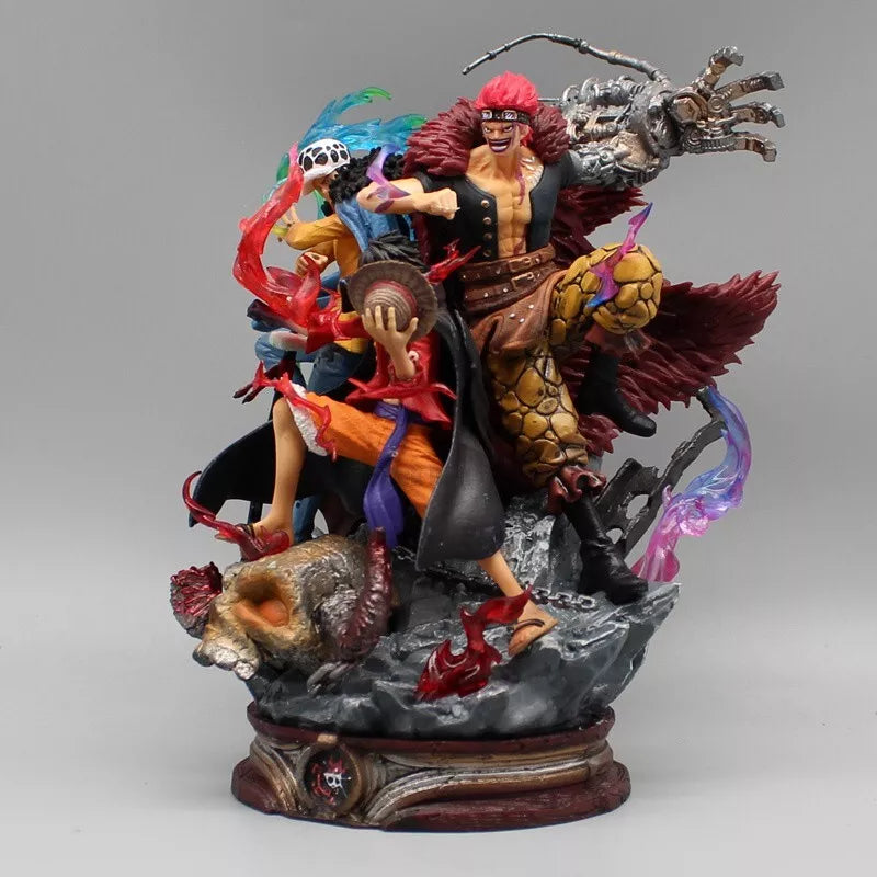 22CM One Piece LX GK Luffy Law Eustass Kid Anime PVC Figure Toy