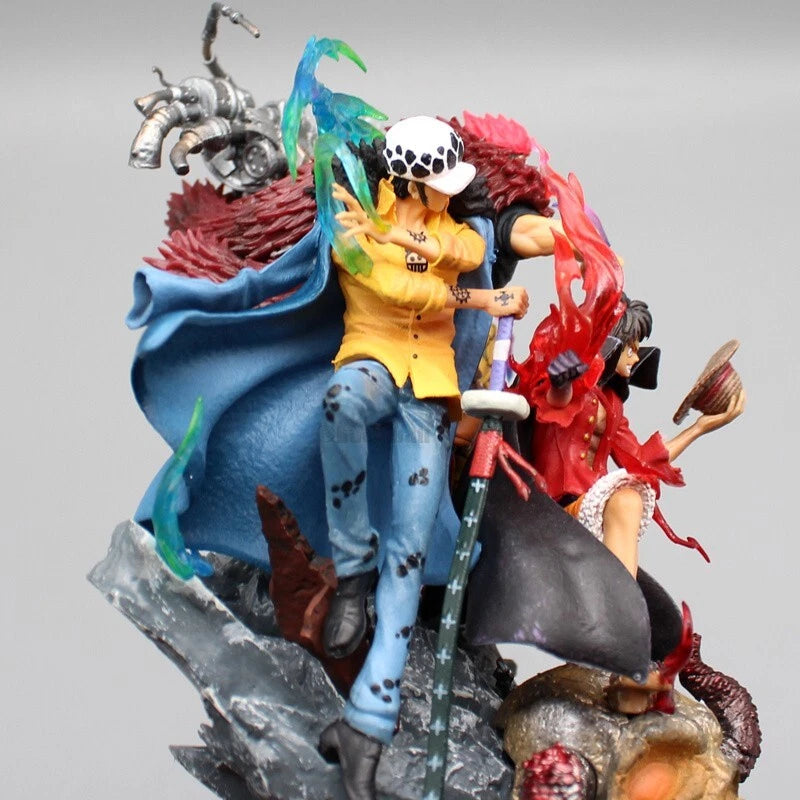 22CM One Piece LX GK Luffy Law Eustass Kid Anime PVC Figure Toy