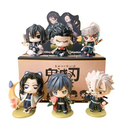 6 Blind Box Sets featuring the Birth Flower Demon Slayer Style B (6-9cm)